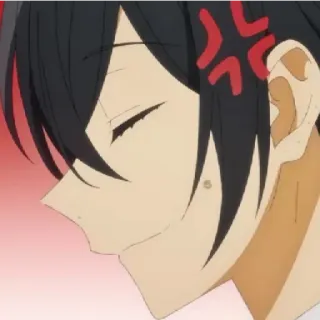 ❤ fe23c85f Anime, Tức giận, Khó chịu, Khuôn mặt, Manga whatsapp sticker