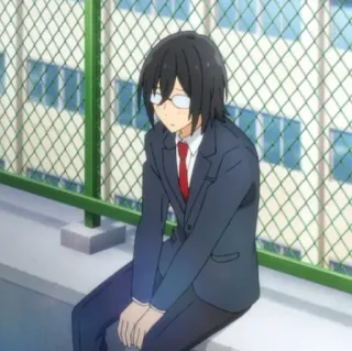 🌊 555f4c07 Izumi Miyamura Horimiya anime, manga, school, teen, student telegram sticker