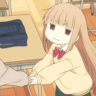 🥕 c17f0742 アニメ, 女の子, 学校, かわいい, 教室 whatsapp sticker