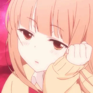 🥕 d4187e95 アニメ, 女の子, 可愛い, 漫画, 照れ whatsapp sticker