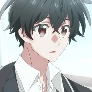 🦍 095edb71 Anime, Menino, Masculino, Personagem, Estudante, Retrato telegram sticker