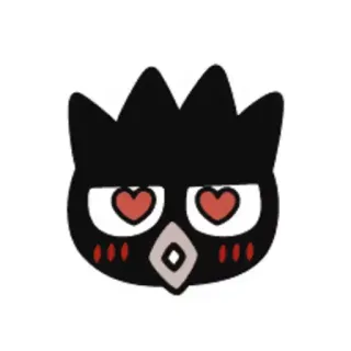 🦍 5a42555d pássaro, desenho animado, fofo, olhos, coração, kawaii, personagem telegram sticker