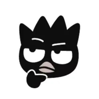 🦍 e821e83f Badtz-Maru Badtz-Maru, pinguim, Sanrio, dedo do meio, desenho animado, personagem telegram sticker