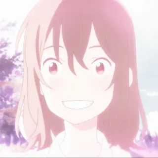 🌷 04f2be95 アニメ, 女の子, 笑顔, 漫画 telegram sticker