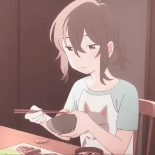 🌷 2eecd889 アニメ, 女の子, 食べる, 食べ物, 猫, 漫画 telegram sticker