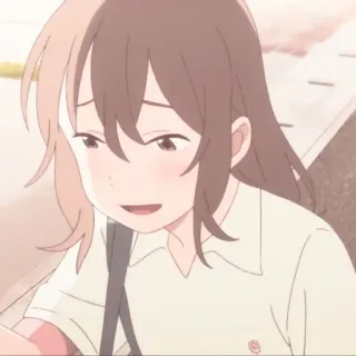 🌷 89da39a0 アニメ, 女の子, 漫画, 学生, 笑顔 telegram sticker