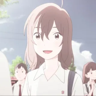 🌷 eb531e9d アニメ, 女の子, 制服, アニメーション, ポートレート telegram sticker