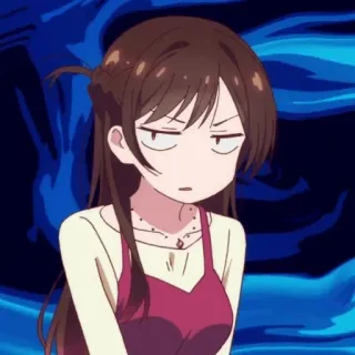 🍫 04bbeba8 Chizuru Mizuhara Rent-A-Girlfriend 애니메이션, 치즈루, 렌탈여친, 웃긴, 만화 whatsapp sticker