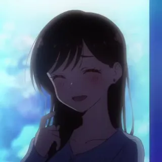 🍫 3171dc09 애니메이션, 소녀, 미소, 인물 사진, 만화, 여성 whatsapp sticker