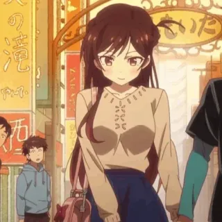 🍫 380ccf92 애니메이션, 소녀, 만화, 여자, 귀여운, 스타일 whatsapp sticker