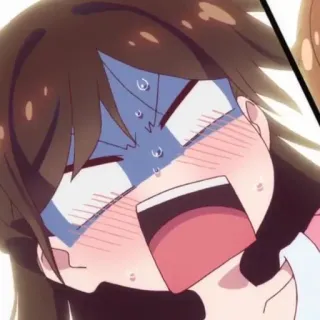 🍫 5432d551 애니메이션, 만화, 충격, 감정적, 표정, 애니메이션, 캐릭터, 여자 whatsapp sticker