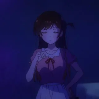 🍫 6d7b9493 애니메이션, 소녀, 치즈루, 렌탈 여친, 귀여운, 미즈하라 whatsapp sticker