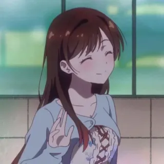 🍫 cb870f4b Chizuru Mizuhara Rent-A-Girlfriend 애니메이션, 만화, 미소, 소녀, 캐릭터 whatsapp sticker