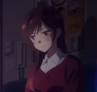 🌷 51a973ee Chizuru Ichinose Rent-A-Girlfriend Anime, Chizuru, Huurvriendin, Manga, Japanse animatie, Kawaii telegram sticker