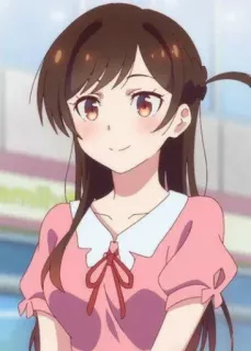 ❤️ d97b1954 Chizuru Ichinose Rent-A-Girlfriend アニメ, 可愛い, 女の子, 一ノ瀬ちづる, 彼女、お借りします telegram sticker