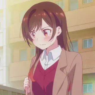 ❤️ e8ba007d Chizuru Ichinose Rent-A-Girlfriend アニメ, 彼女、お借りします, 一ノ瀬ちづる, 漫画, 日本のアニメ telegram sticker