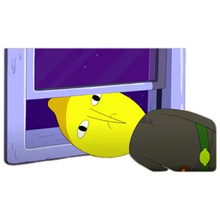 😐 d6bedcbe Lemongrab Adventure Time cartoon, lemongrab, adventure time, funny, character telegram sticker