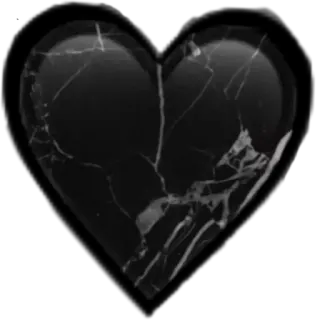 🖤 39912564 Herz, gebrochen, schwarz, traurig, Beziehung, Liebe telegram sticker