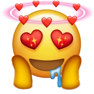 🥰 4af864c9 Emoji, Herzen, Liebe, Gesicht, Cartoon, Kawaii telegram sticker