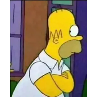 🙄 45eb83e4 Homer Simpson The Simpsons Homer, Simpson, kreskówka, śmieszne, serial telegram sticker