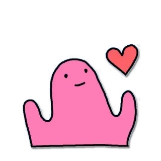 💕 48a863ca różowa plama, serce, kreskówka, słodkie, miłość, kapryśny telegram sticker