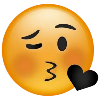 😘 95edefa3 Emoji, Całus, Mrugnięcie, Flirt, Uczucie, Miłość telegram sticker
