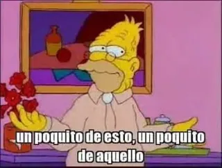 🙃 9bde74b0 Abe Simpson The Simpsons un poquito de esto, un poquito de aquello simpsonowie, abe simpson, dziadek simpson, hiszpański, mem telegram sticker