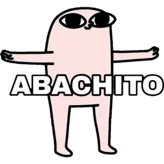 💕 a3d0d6dc ABACHITO kreskówka, postać, okulary przeciwsłoneczne, śmieszne telegram sticker