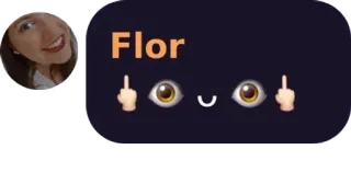 🖕 ac697e7a Flor Emoji, Środkowy palec, Obraźliwe, Imię telegram sticker