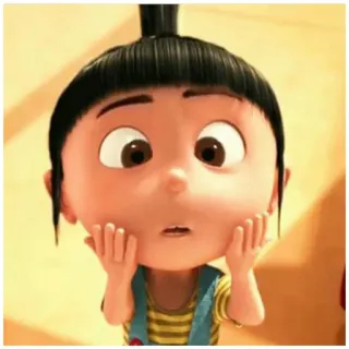 😨 33b20522 Agnes Despicable Me アニメ, アニメーション, 映画, キャラクター, 女の子, かわいい telegram sticker