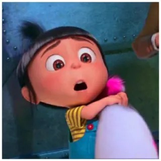 😦 5be1a6a6 Agnes Despicable Me アニメ, アニメーション, 女の子, キャラクター, アグネス, 怪盗グルー telegram sticker