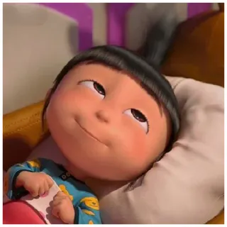 😴 c0f620b7 Agnes Despicable Me 漫画, 子供, 面白い, キャラクター, 女の子 telegram sticker