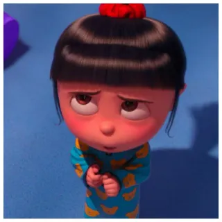 😥 c4d99bb0 Agnes Despicable Me アニメ, アニメーション, かわいい, 女の子, 映画, キャラクター telegram sticker