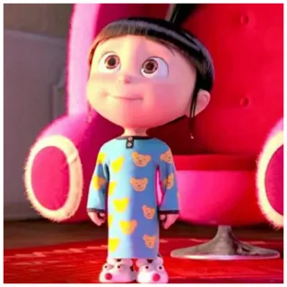 😊 f84310e4 Agnes Despicable Me アニメ, 女の子, キャラクター, パジャマ, かわいい, 映画, 怪盗グルー telegram sticker