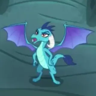 😤 c32fdfc3 drago, cartone animato, fantasy, mostro, creatura, feroce, ali telegram sticker