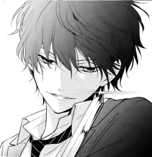 😏 5dfaaab8 anime, manga, postać, przystojny, chłopak telegram sticker