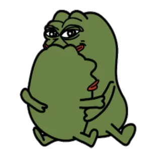 😀 5dae2473 Pepe the Frog Pepe la rana, Meme, Rana cartone animato, Meme internet, Illustrazione telegram sticker