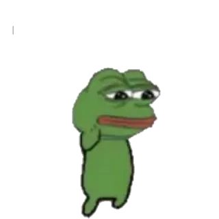🕺 66ddb288 Pepe the Frog pepe, rana, triste, meme, meme di internet telegram sticker