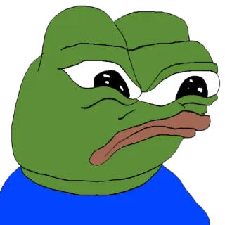 😐 fdc112b2 Pepe the Frog rana, Pepe, meme, meme di internet, rana triste telegram sticker