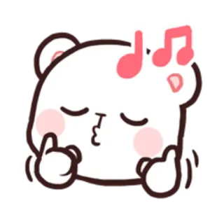 😗 2656804e 漫画, クマ, 中指, 侮辱的, ジェスチャー telegram sticker