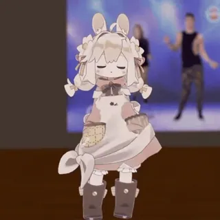 🍬 39ef81b2 Anime, Desenho animado, Bonito, Kawaii, Coelho, Dança telegram sticker