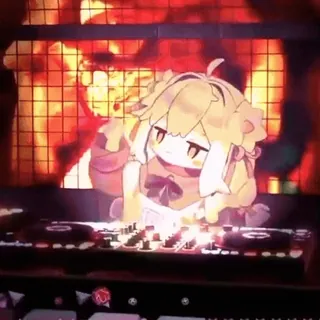 🍬 b776ae88 DJ, Música, Anime, Personagem, Toca-discos, Fofo, Fones de ouvido telegram sticker