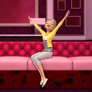 🐝 244425fd Kartun, Senang, Merayakan, Gembira, Karakter whatsapp sticker