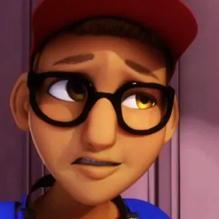 🐢 988ce77a Nino Lahiffe Miraculous: Tales of Ladybug & Cat Noir kartun, remaja, kacamata, Miraculous Ladybug, Nino Lahiffe whatsapp sticker