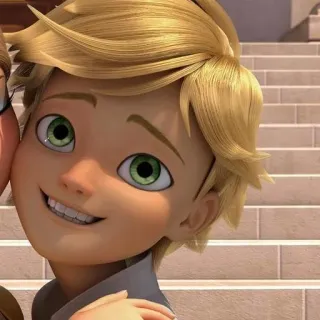 🐈‍⬛️ 98ce2f1e Adrien Agreste Miraculous: Tales of Ladybug & Cat Noir adrien, miraculous, kartun, remaja, anak laki-laki whatsapp sticker