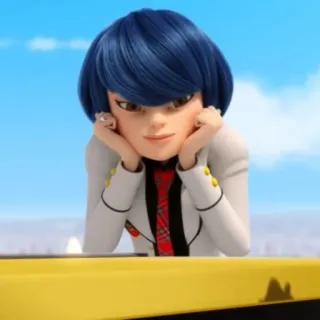 🐉 9bb2e67f Kagami Tsurugi Miraculous: Tales of Ladybug & Cat Noir Anime, Gadis, Kartun, Kagami, Tsurugi, Miraculous whatsapp sticker