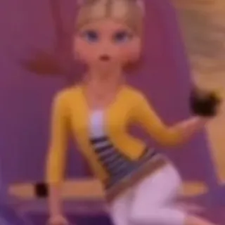 🐝 e55bb145 Chloe Bourgeois Miraculous: Tales of Ladybug & Cat Noir kartun, animasi, gadis, pirang whatsapp sticker