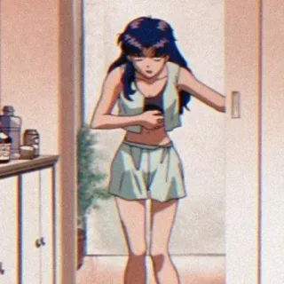 🦋 7acef159 Misato Katsuragi Neon Genesis Evangelion anime, cartoon, misato, evangelion telegram sticker