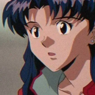 🦋 85510666 Misato Katsuragi Neon Genesis Evangelion anime, misato, evangelion, 90s anime telegram sticker