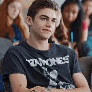 🗝 077621a6 RAMONES hombre, ramones, banda, música, camiseta, persona telegram sticker